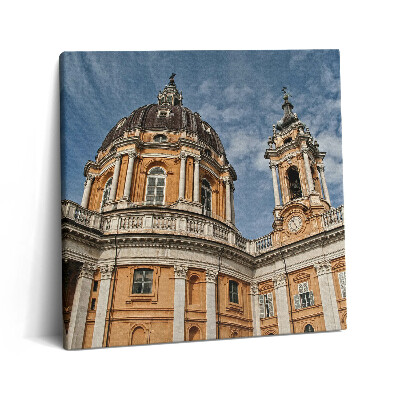 Foto-obraz canvas 60x60 Zabytkowa katedra w Turynie