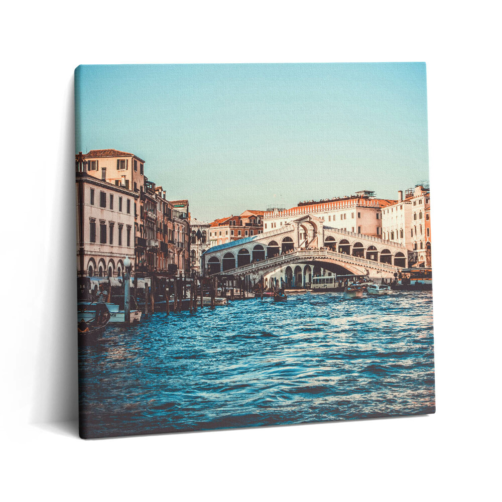 Foto-obraz canvas 60x60 Most Rialto w Wenecji