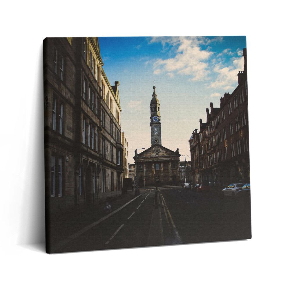 Foto-obraz canvas 60x60 Wieża zegarowa w Glasgow