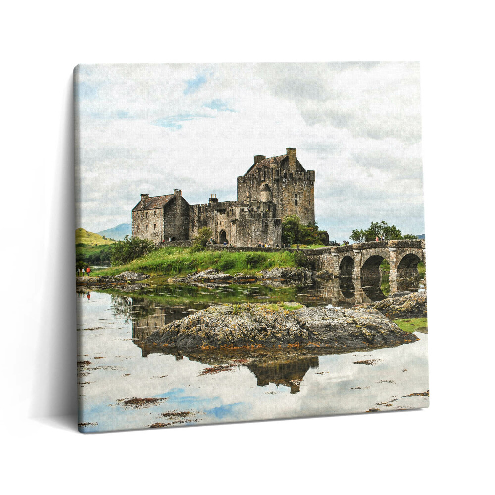 Foto-obraz canvas 60x60 Zamek Eilean Donan w Szkocji