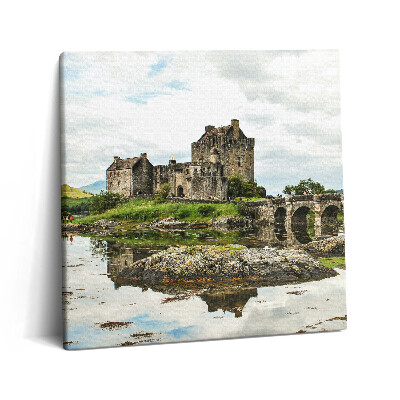 Foto-obraz canvas 60x60 Zamek Eilean Donan w Szkocji