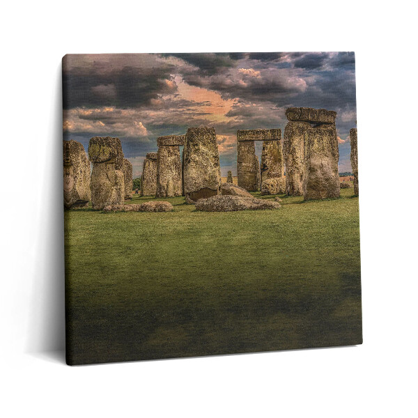 Obraz canvas 60x60 Stonehenge Nimbostratus