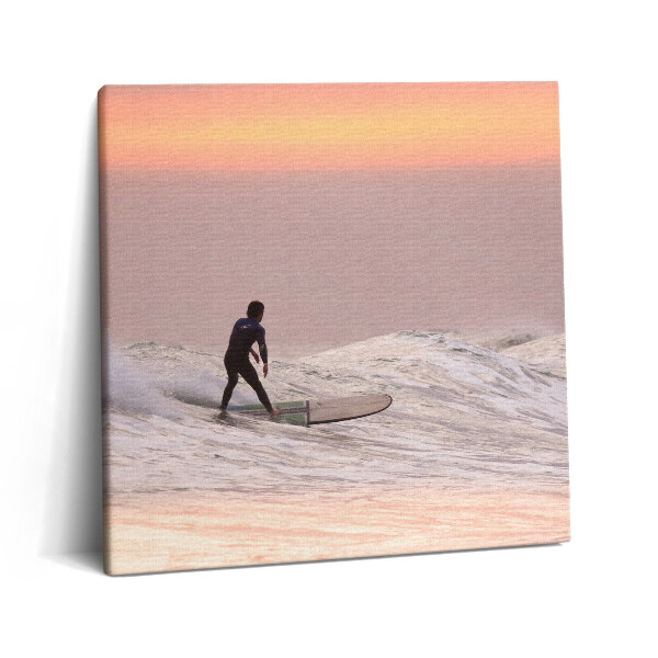 Foto-obraz canvas 60x60 Surfer na Hawajach