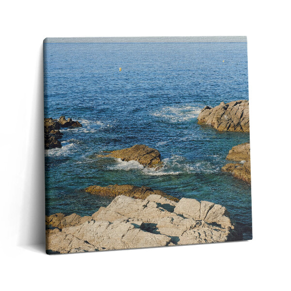 Foto-obraz canvas 60x60 Wybrzeże Costa Brava