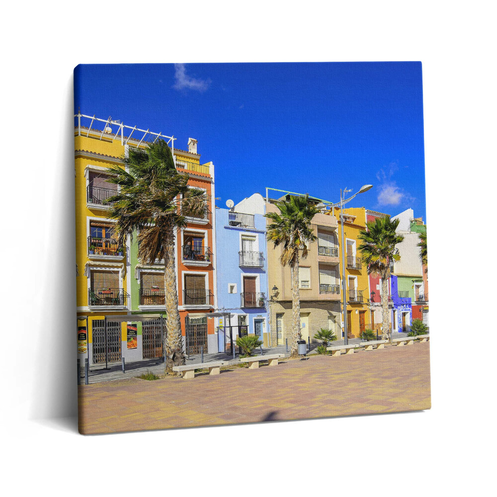 Foto-obraz canvas 60x60 Miasteczko na Costa Blanca