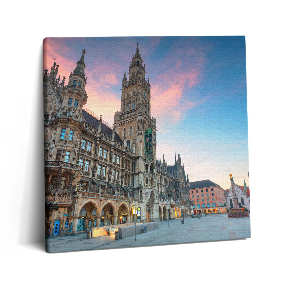 Foto obraz ze zdjęcia 60x60 Marienplatz w Monachium