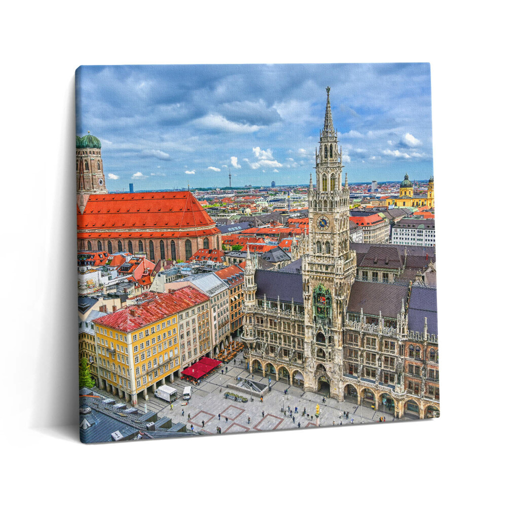 Obraz canvas 60x60 Ratusz na Marienplatz w Monachium