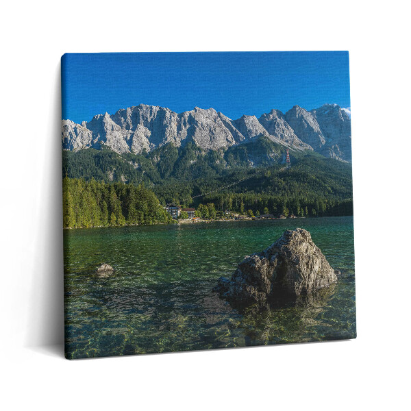 Obraz canvas 60x60 Szczyt Zugspitze w Niemczech