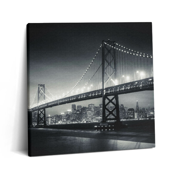 Foto obraz ze zdjęcia 60x60 Most San Francisco w nocy