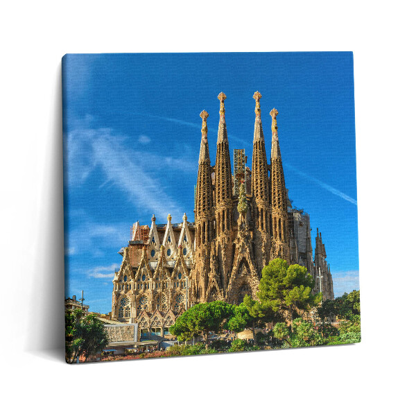 Obraz canvas 60x60 Katedra Sagrada Familia