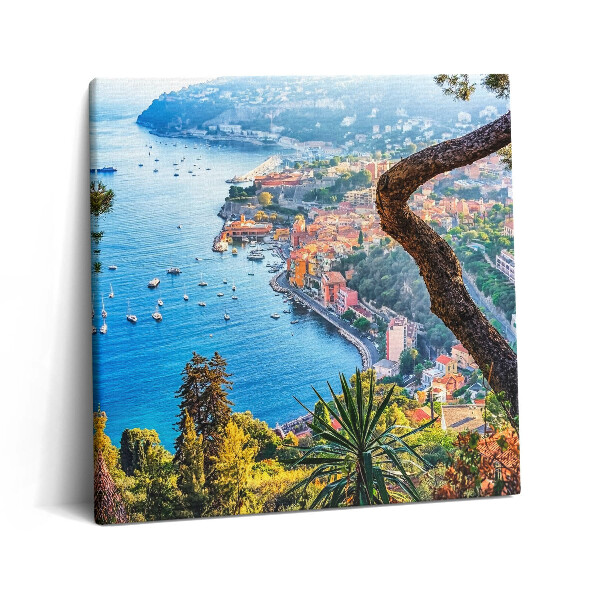 Obraz canvas 60x60 Wieś Villefranche-sur-Mer