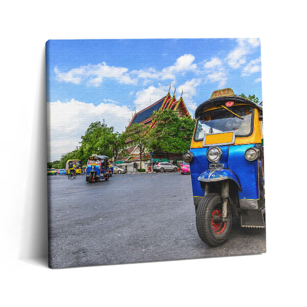 Obraz canvas 60x60 Tuk tuk taksówka w Bangkoku