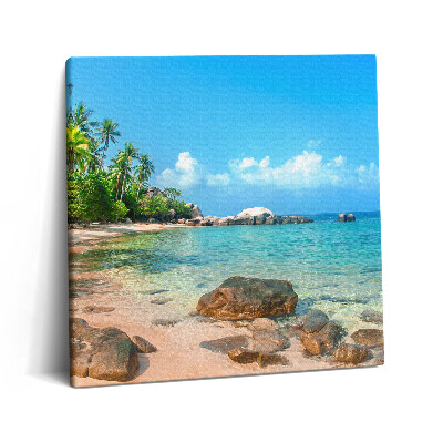 Foto obraz ze zdjęcia 60x60 Piękna plaża w Tajlandii