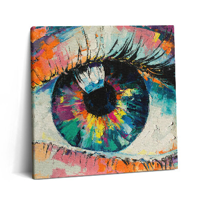 Obraz canvas 60x60 Źrenica ludzkiego oka