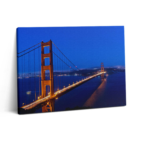 Foto obraz canvas 80x60 Widok na most Golden Gate