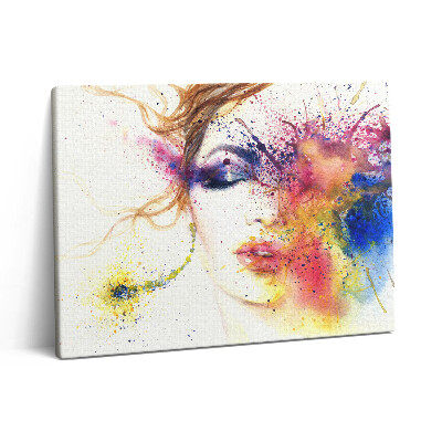 Fotoobraz canvas 80x60 Portret tajemniczej kobiety