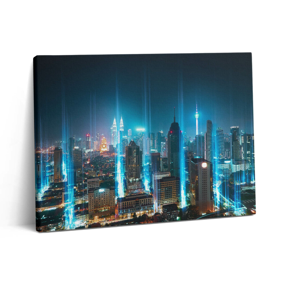 Fotoobraz canvas 80x60 Wieżowce Dubaju