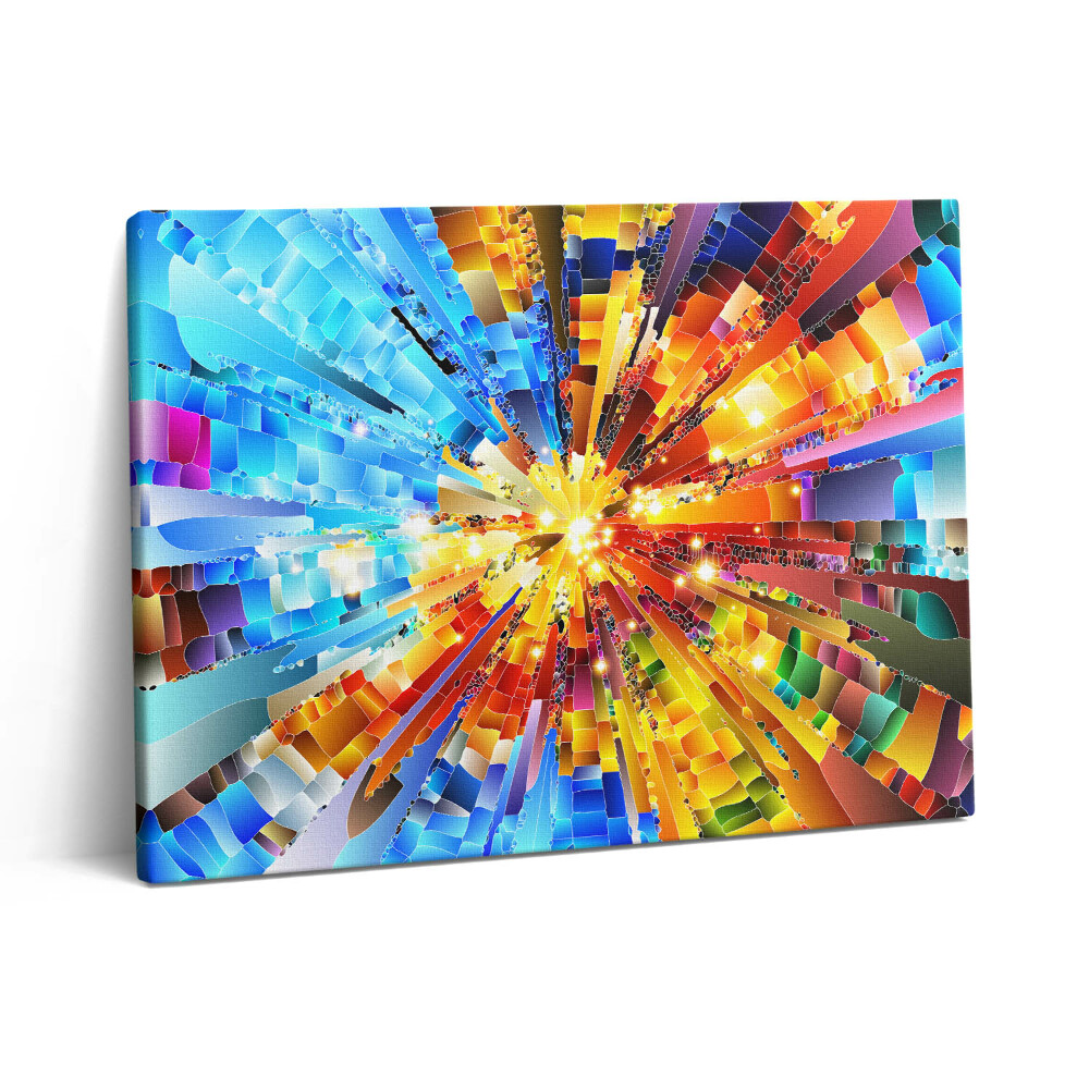 Fotoobraz canvas 80x60 Kompozycja 3D o nasyconych kolorach