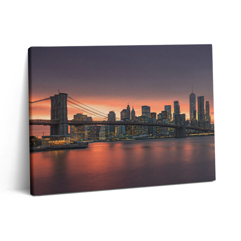 Fotoobraz canvas 80x60 East River w Nowym Jorku