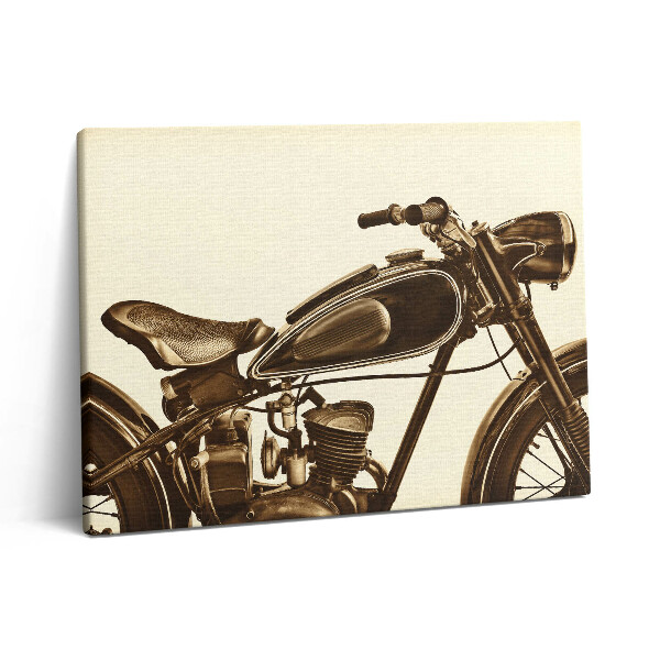 Fotoobraz canvas 80x60 Retro sepia - motocykl w stylu vintage