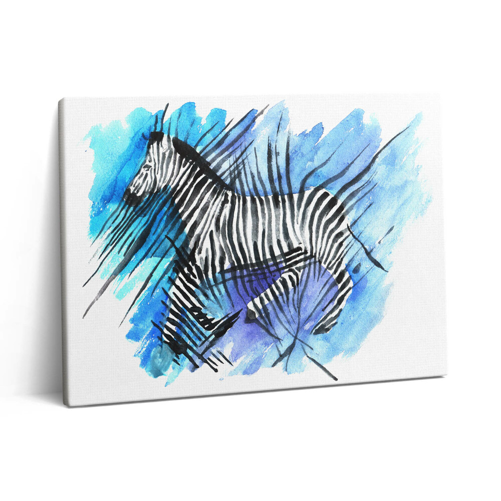 Obraz na płótnie 80x60 Malowana zebra