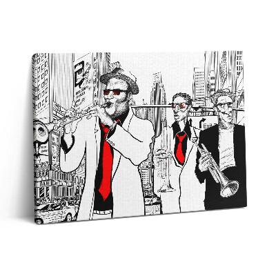 Obraz na płótnie 80x60 zespół jazzowy