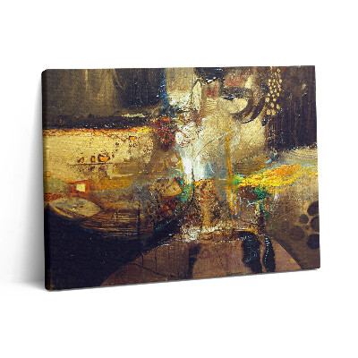 Foto obraz canvas 80x60 Malowana kolorowa abstrakcja