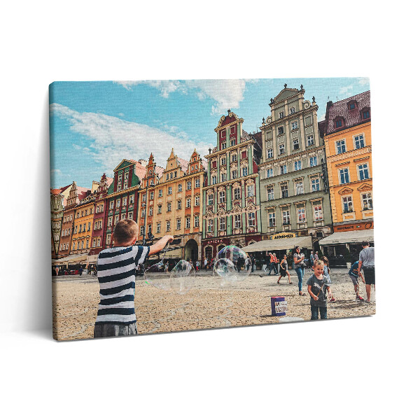 Foto obraz canvas 80x60 Rynek we Wrocławiu