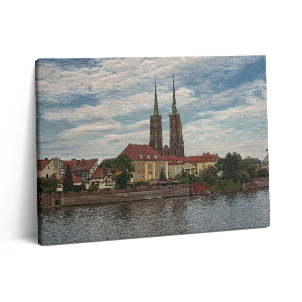 Foto obraz canvas 80x60 Kościół we Wrocławiu