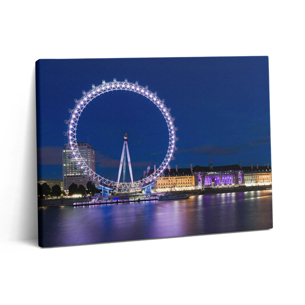 Foto obraz canvas 80x60 Diabelski młyn London Eye London