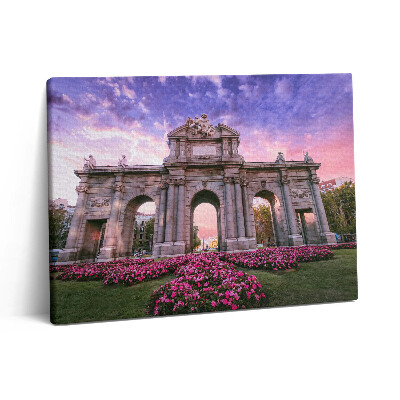 Fotoobraz canvas 80x60 Drzwi Alcala Madryt w Hiszpanii