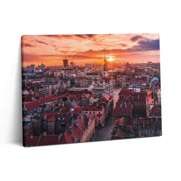 Fotoobraz canvas 80x60 Poznań - panorama