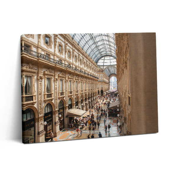 Foto obraz canvas 80x60 Galleria Vittorio Emanuele II we Włoszech