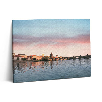 Foto obraz canvas 80x60 Most Karola w Pradze