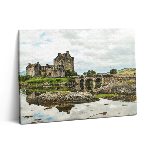 Foto obraz canvas 80x60 Zamek Eilean Donan w Szkocji