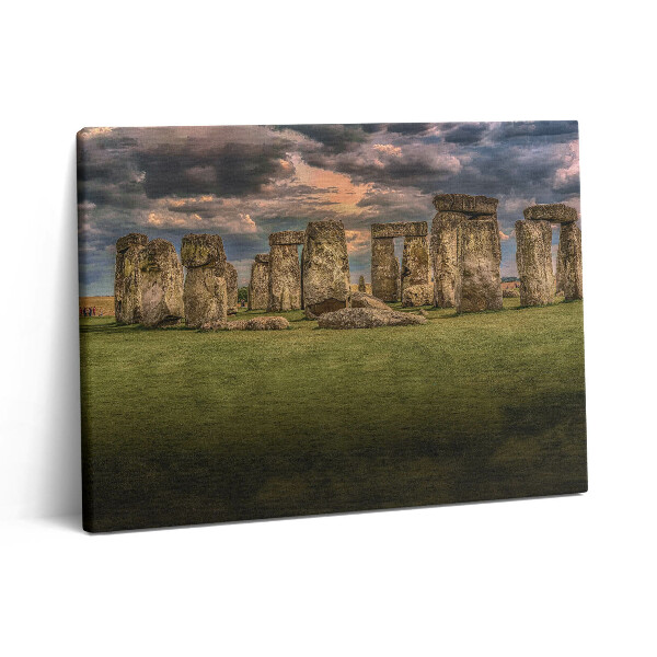 Foto obraz canvas 80x60 Stonehenge Nimbostratus