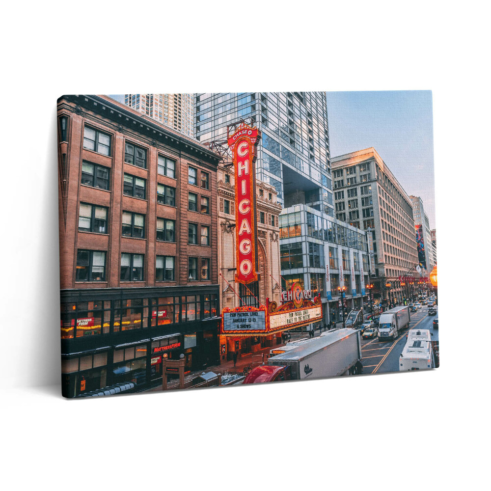 Foto obraz canvas 80x60 Zdjęcie budynków Chicago