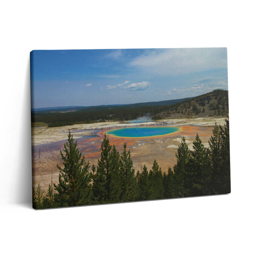 Foto obraz canvas 80x60 Gorące źródła w Parku Narodowym Yellowstone