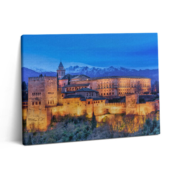 Foto obraz canvas 80x60 Ściany Granady Andaluzji