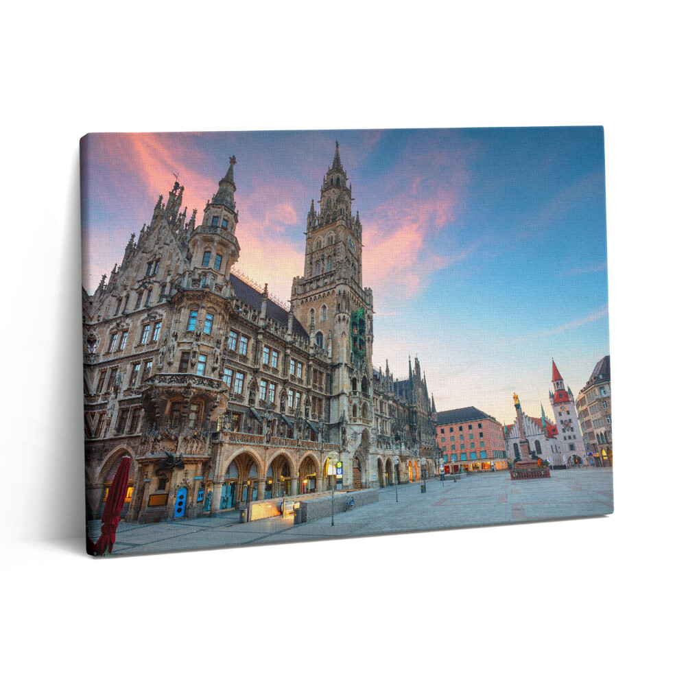 Fotoobraz canvas 80x60 Marienplatz w Monachium