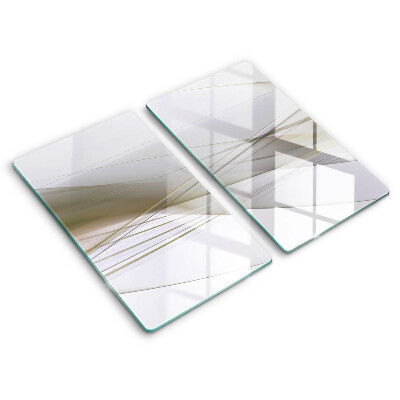 Osłona na płytę indukcyjną 2 sztuki Abstrakcja linie design