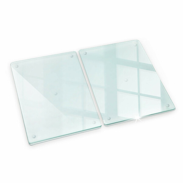 Transparentna podwójna osłona ściany nad kuchenką 2x40x52 cm