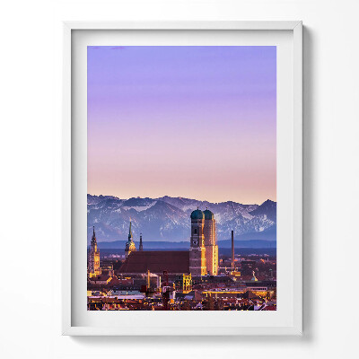 Obraz w ramce Niemieckie Alpy w Monachium