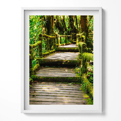 Obraz w ramce Drewniany chodnik - agroturystyka