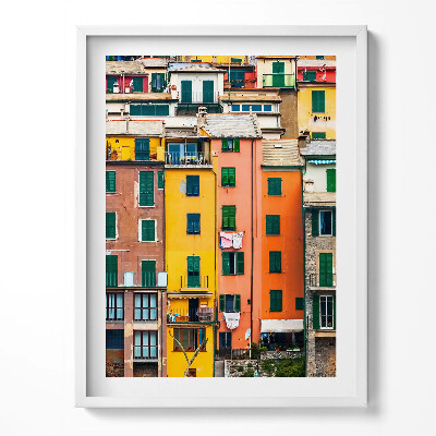Obraz w ramce Kolorowe budynki architektura