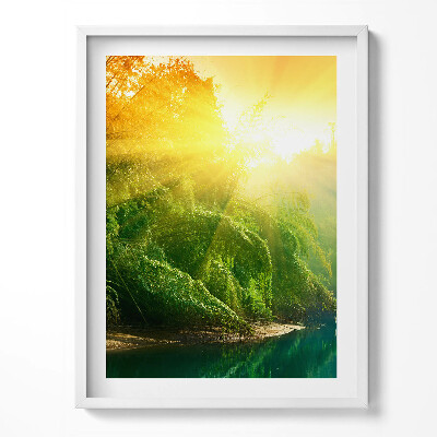 Obraz w ramce Pejzaż natury w promieniach słońca