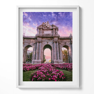 Obraz w ramce Drzwi Alcala Madryt Hiszpania