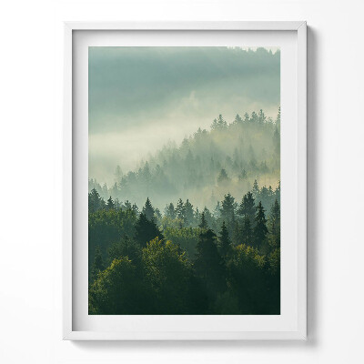 Obraz w ramce Wschód słońca Beskidy