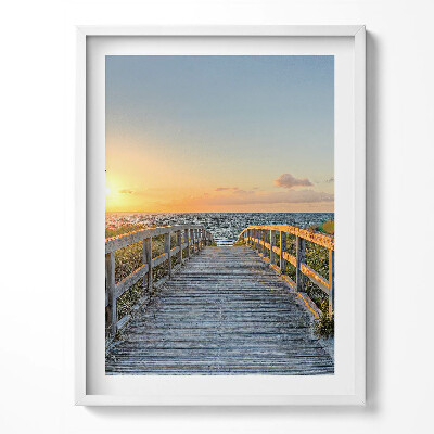 Obraz w ramce Wakacje na plaży w Niemczech