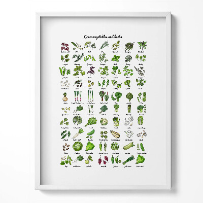 Obraz w ramce Zielone warzywa